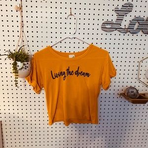 living the dream crop top